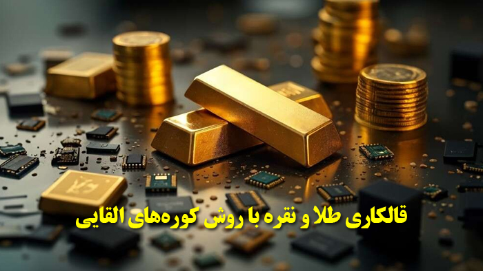 قالکاری طلا و نقره با روش کورههای القایی